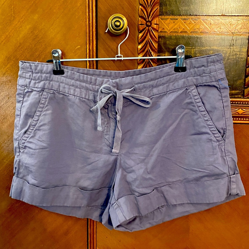 J.Crew Linen-Cotton Drawstring Shorts - Size 8